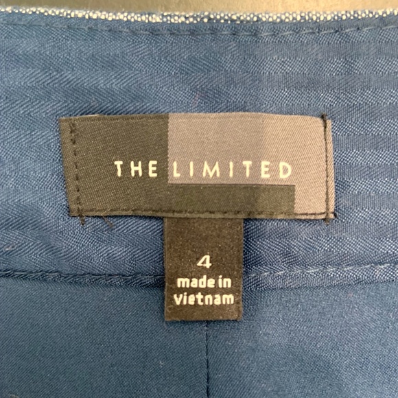 The Limited Blue Linen Pencil Mini Skirt - Picture 7 of 8